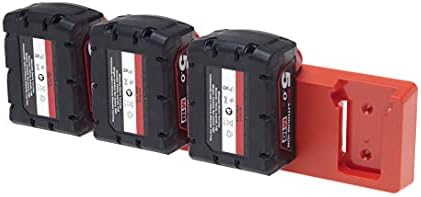 48 Alata - Baterija Držač za Milvokiju Baterije | M18/18V | Zid Mount | Baterija Skladište za Kamion, Prikolicu,