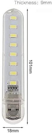 2Pcs Lampu 8Leds Mini Osvjetljenje je DOVELO Lampe Ultra Bistar USB Svetlo Kompjuter Svjetla(Bijelu Svjetlost)