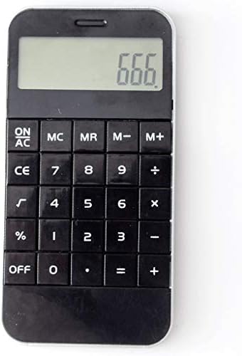 YJS Kalkulator Mini Prenosni Kalkulator Ured Finansija 10 Cifra Multifunkcionalni Kalkulator Crno-Bijeli