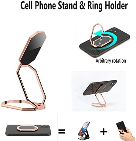 Zvoni Telefon Držač Foldable Okrenite Ultra-Tanki Prst Kickstand Telefon, Stojim Metal Vratiti Prsten Stisak